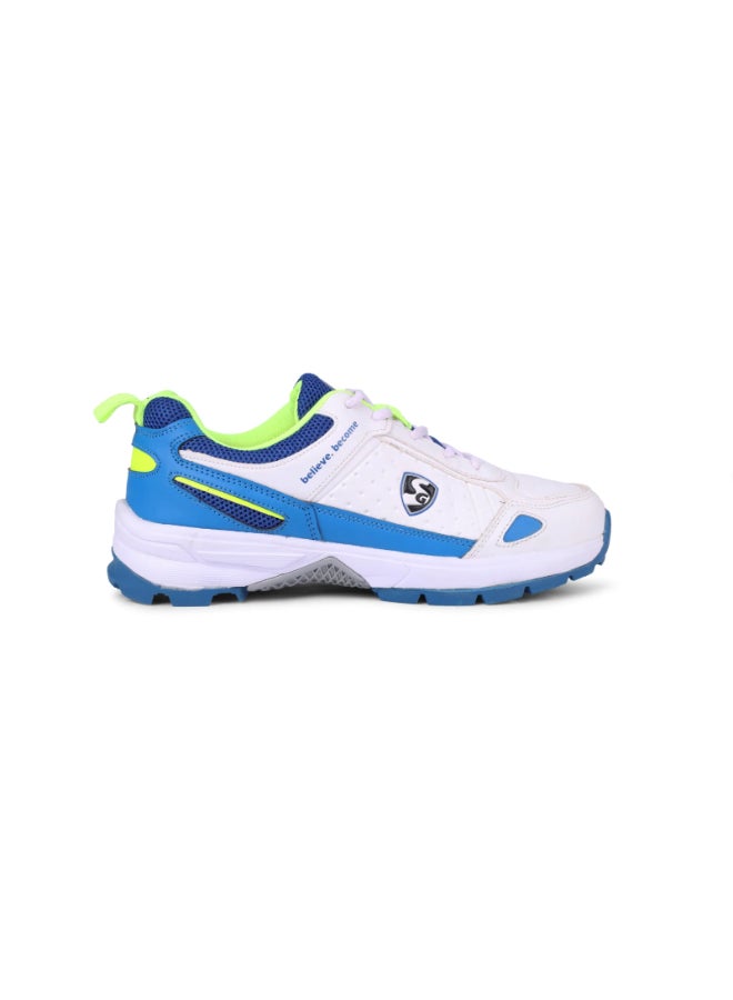 SG CLUB 6.0 Cricket Shoe (Classic White/Navy/Orange) - UK-9 - Image 2